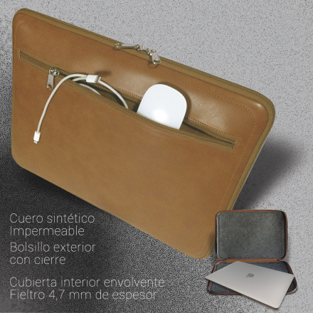 Funda para Samsung Book3 Pro 360 16", con Bolsillo. Zipper