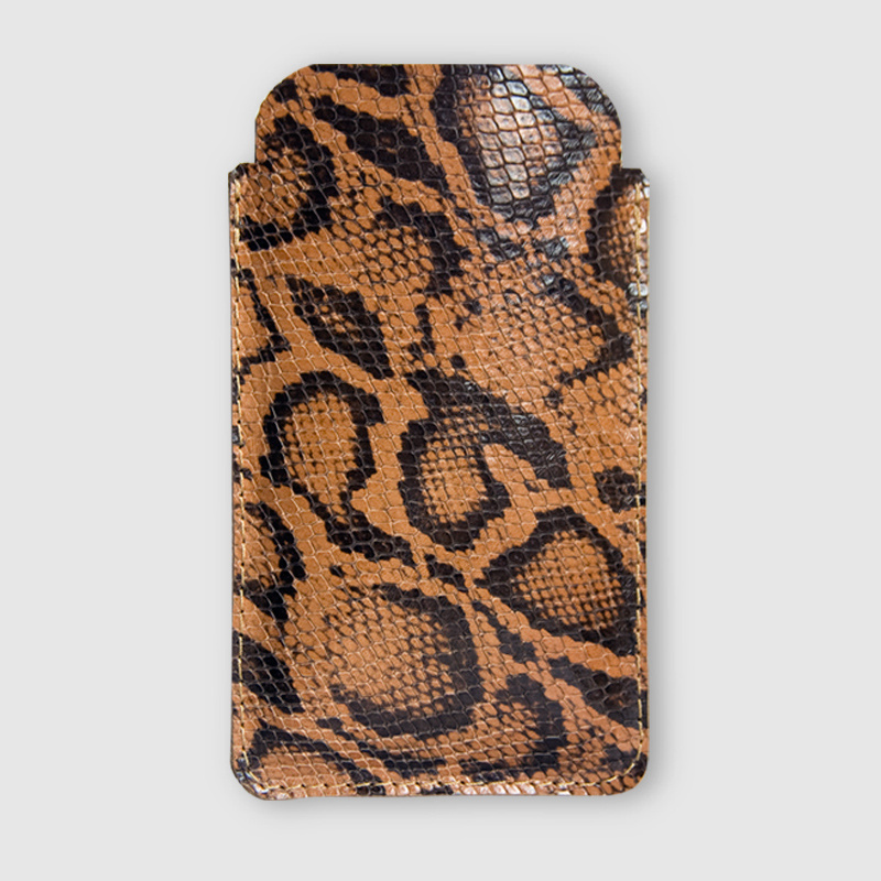 Funda para celular, en Cuero Natural. ORION