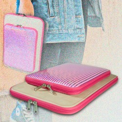 Bolso de mano para MacBooks Air. "smart pink" by six-hands